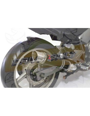 CBF1000 2006-2011 Par paire, Silencieux GP Rond Noir Inox 350mm