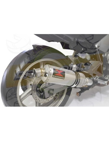 CBF1000 2006-2011 Par paire, Silencieux Rond Inox 300mm