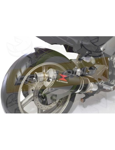 CBF1000 2006-2011 Par paire, Silencieux Rond Noir Inox 300mm