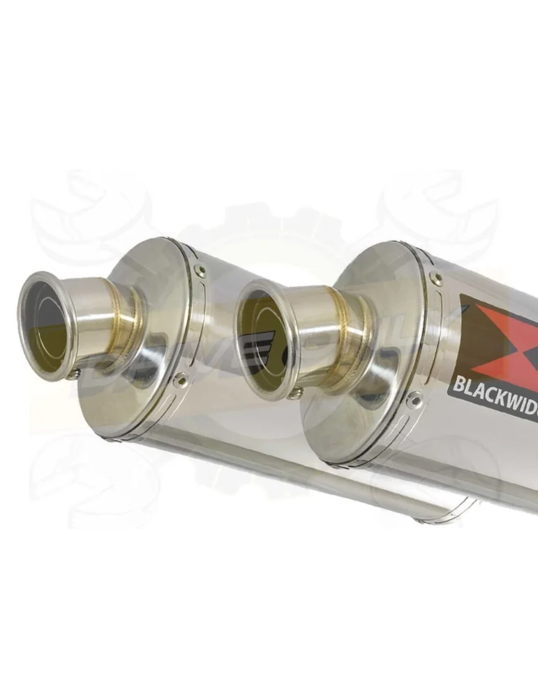CB1100 X11 4-2 Tube de raccords + Silencieux Rond Inox 300mm