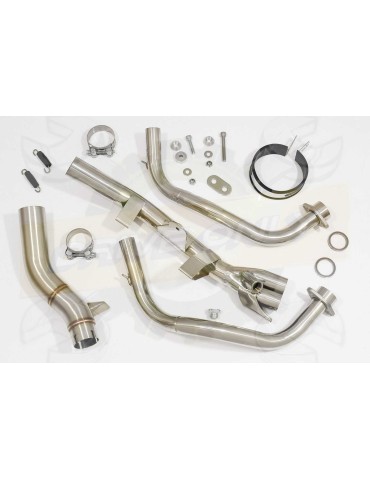 CB500 F X CBR500R Performance De Cat Ligne complètes Rond Noir Stainless Silencieux 300mm