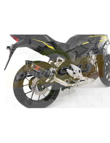 CB500 F X CBR500R Performance De Cat Ligne complètes Hexagonale Carbon/En Carbone Silencieux 300mm