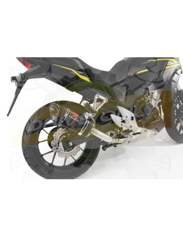 CB500 F X CBR500R Performance De Cat Ligne complètes Tri-Oval Carbon/En Carbone Silencieux 250mm