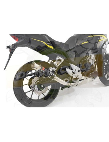 CB500 F X CBR500R Performance De Cat Ligne complètes GP Rond Noir Stainless Silencieux 230mm