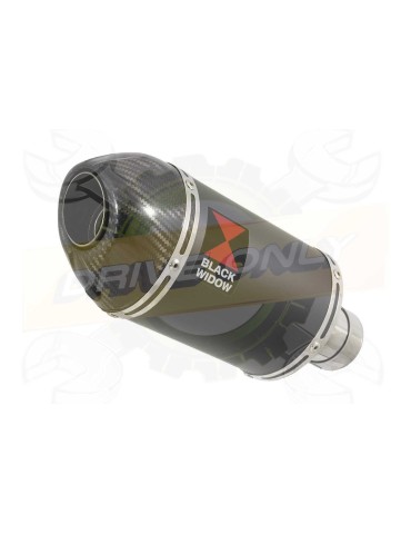 CB500 F X CBR500R Performance De Cat Ligne complètes Noir Stainless/Carbon Silencieux 200mm
