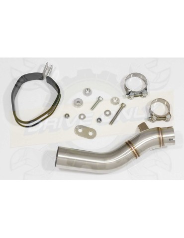 CB500F CB500X CBR500R Tube de raccord & Silencieux Tri-Oval Inox/Carbone 250mm
