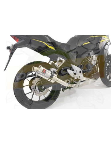 CB500F CB500X CBR500R Tube de raccord & Silencieux Ovale Inox 230mm