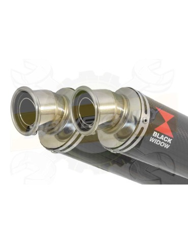 CB1100 X11 4-2 Ligne complète & Silencieux Rond Carbone 350mm