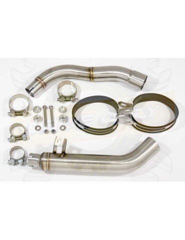 CBF1000 2006-2011 Par paire, Silencieux Ovale Inox 230mm