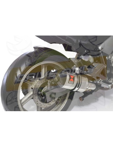 CBF1000 2006-2011 Par paire, Silencieux Ovale Inox & Carbone 200mm