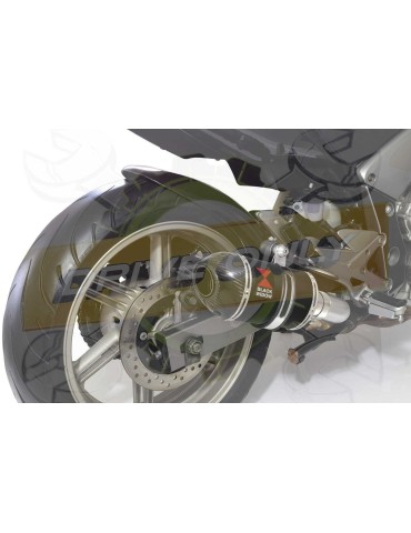 CBF1000 2006-2011 Par paire, Silencieux Ovale Noir Inox & Carbone 200mm
