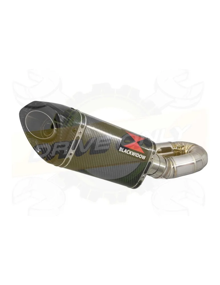 CBR1000RR Fireblade 2008-2013 Silencieux kit with tri-oval En Carbone Silencieux + carbon tip 250mm