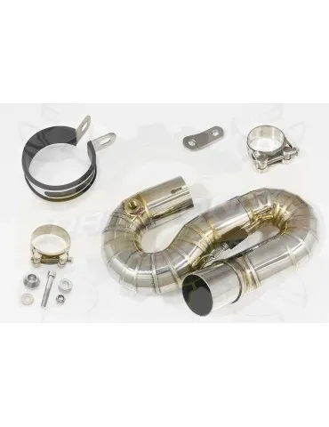 ​CBR1000RR Fireblade 2008-2013 Silencieux & tube de raccord with  Rond GP carbon+canule Anodisé Silencieux 230mm