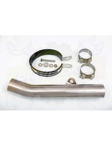 CBR600 CBR 600 91-98 FM-FW tube de raccord et Silencieux Rond En Inox 400mm