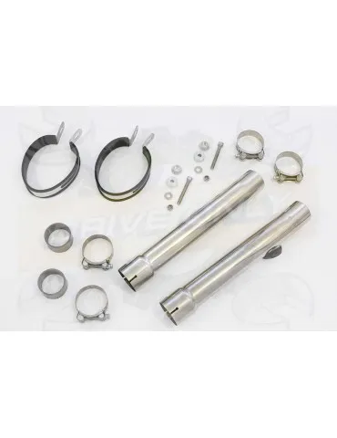 CBR1100 CBR 1100 XX Blackbird 4-2 exhaust tube de raccords et GP Rond Carbon Silencieux 350mm