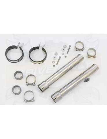 CBR1100 CBR 1100 XX Blackbird 4-2 Tube de raccord et Silencieux GP Rond En Inox 360mm