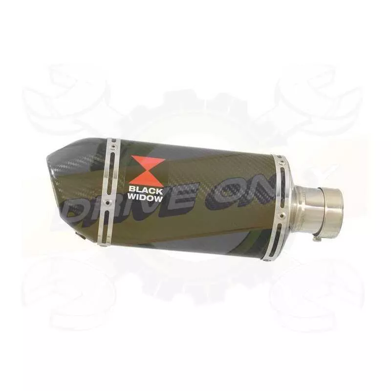  Ovale En Carbone Silencieux & En Carbone Tip 200mm
