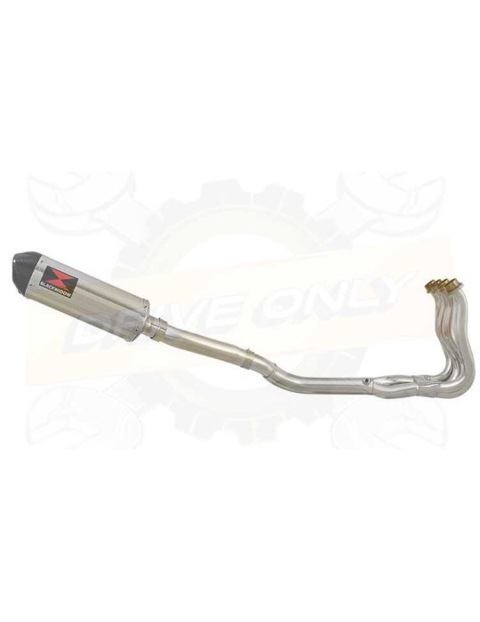 GSXR 600 GSXR600 K8 K9 LO 08 09 10 Ligne complètes & Ovale Stainless Silencieux + Carbon Tip 300mm
