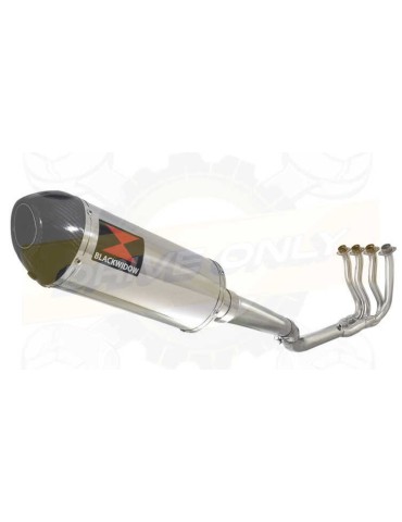 GSXR 600 GSXR600 K8 K9 LO 08 09 10 Ligne complète & Silencieux Ovale en Inox + Canule en Carbone 300mm