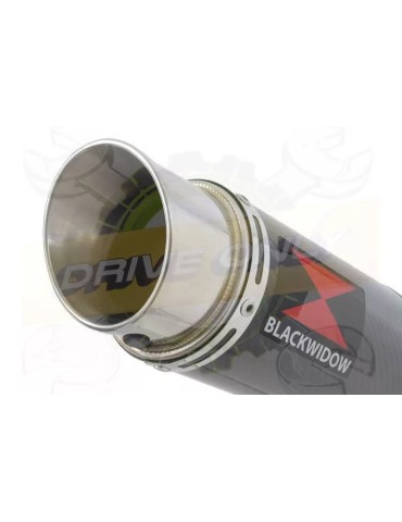 XSR 900 2016 2017 Low Level De-cat Exhaust System with 360mm Round GP Style Carbon Fibre Silencer