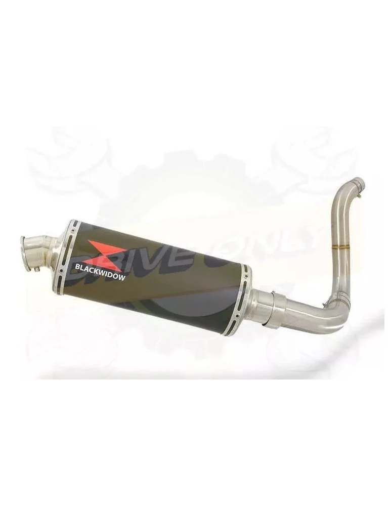 KTM 125 Duke 2011-2016 Silencieux Kit / Silencieux Ovale Noir en Inox 300mm