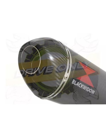 XSR 900 2016 2017 Low Level De-cat Exhaust System with 300mm Oval Carbon Fibre Silencer + Carbon Tip