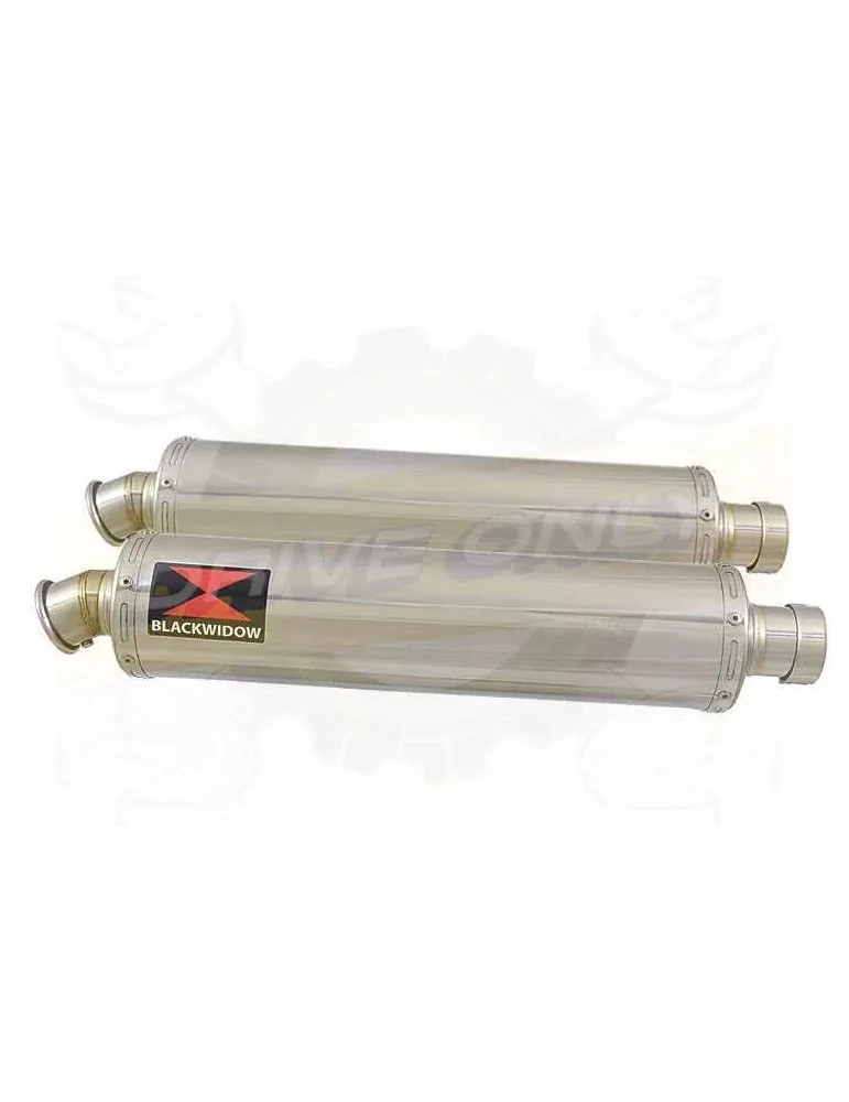 Par paire Rond En Inox Silencieuxs 400mm