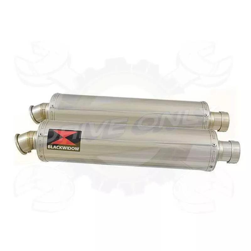 Par paire Rond En Inox Silencieuxs 400mm