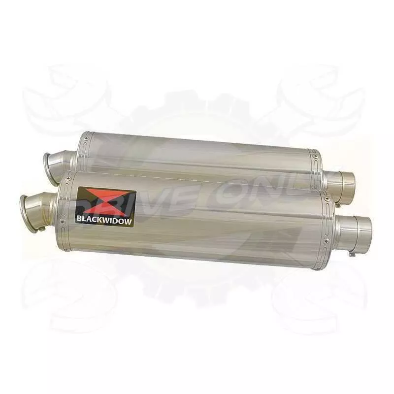 Par paire Ovale En Inox Silencieuxs 400mm