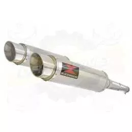 Par paire Rond GP Style En Inox Silencieuxs 360mm