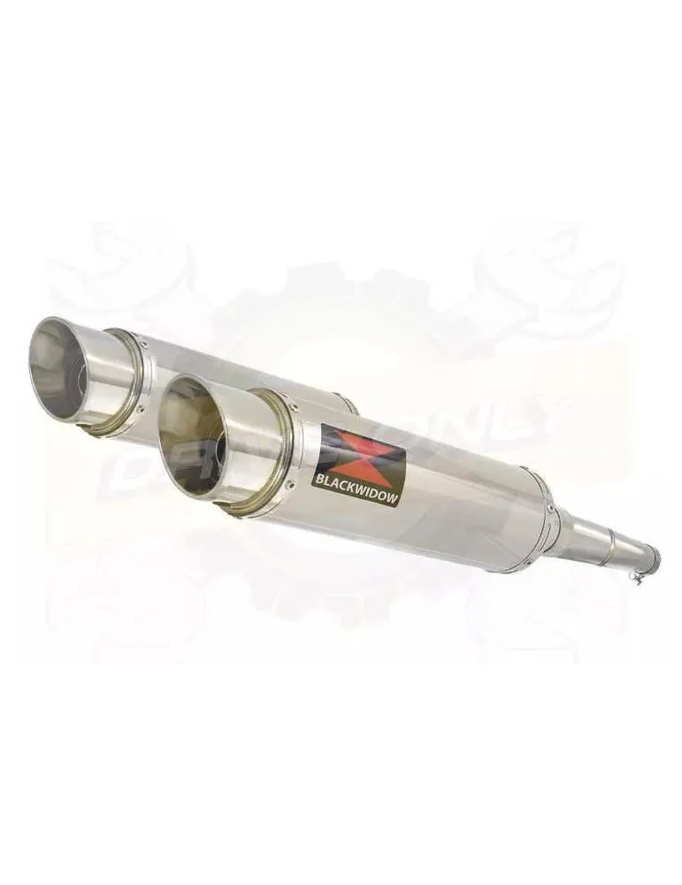 Par paire Rond GP Style En Inox Silencieuxs 360mm