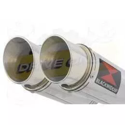 Par paire Rond GP Style En Inox Silencieuxs 360mm