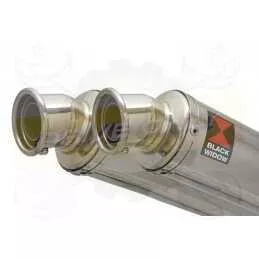 Par paire Rond En Inox Silencieuxs 350mm