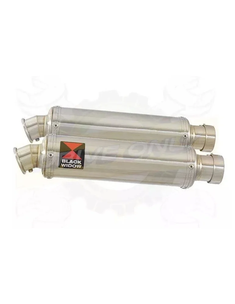 Par paire Rond En Inox Silencieuxs 350mm