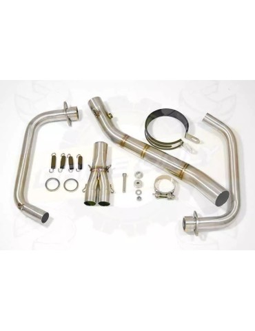 YZF R3 YZF R25 2015 - 2017 Decata Ligne complète + Silencieux Rond en Inox 450mm  