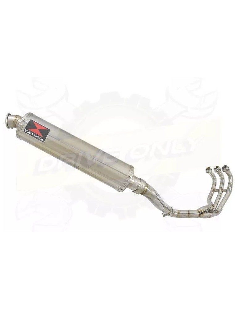 XSR 900 2016 2017 High Level De-cat Exhaust System with 450mm Round Stainless Steel Silencer