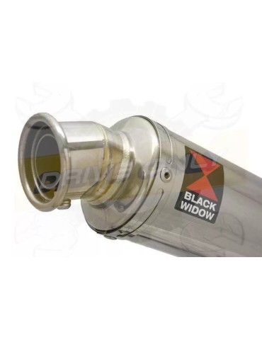 XSR 900 2016 2017 High Level De-cat Exhaust System with 350mm Round Stainless Steel Silencer