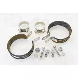 Par paire Rond GP Style En Inox Silencieuxs 350mm