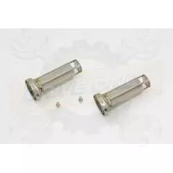 Par paire Rond En Carbone Silencieuxs 350mm