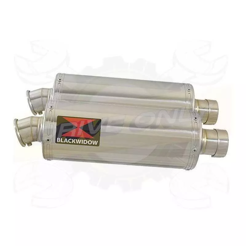 Par paire Ovale En Inox Silencieuxs 300mm