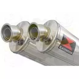 Par paire Ovale En Inox Silencieuxs 300mm