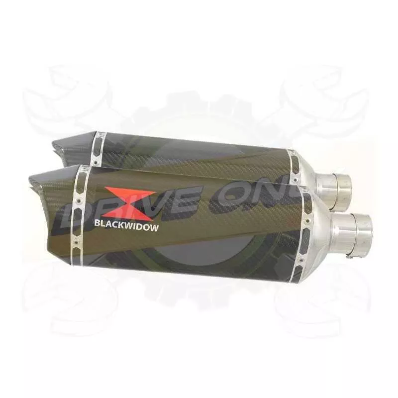 Par paire Hexagonale En Carbone Silencieuxs & Canule en Carbone 300mm
