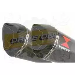 Par paire Hexagonale En Carbone Silencieuxs & Canule en Carbone 300mm