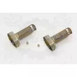 Par paire Hexagonale En Carbone Silencieuxs & Canule en Carbone 300mm