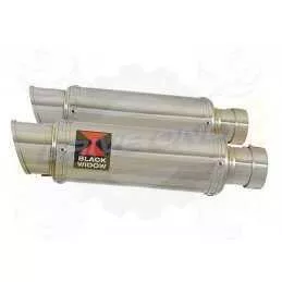 Par paire Rond GP Style En Inox Silencieuxs 230mm