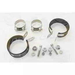 Par paire Rond GP Style En Carbone Silencieuxs & En Inox canule Anodisé 230mm