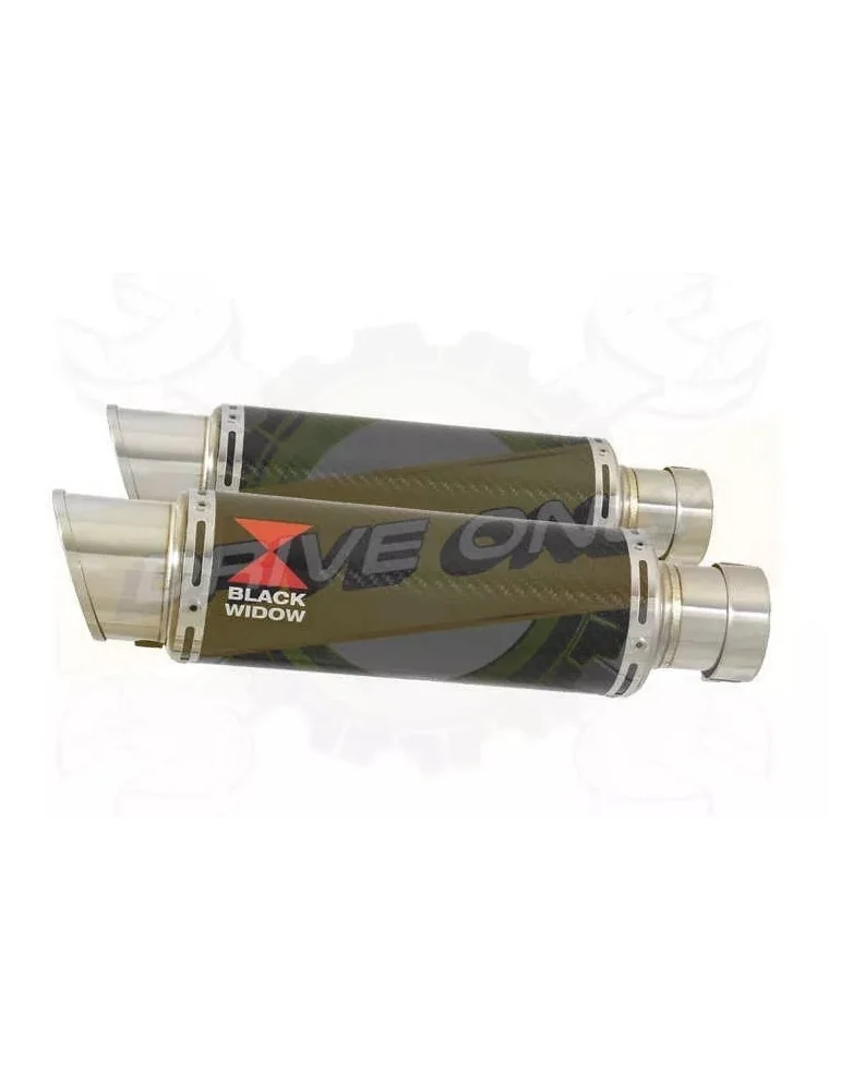 Par paire Rond GP Style En Carbone Silencieuxs 230mm