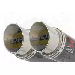 Par paire Rond GP Style En Carbone Silencieuxs 230mm