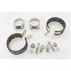 Par paire Rond GP Style En Carbone Silencieuxs 230mm