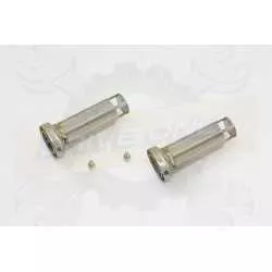 Par paire Rond GP Style En Carbone Silencieuxs 230mm